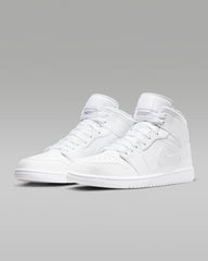 Tenis Nike Jordan 1 Mid Triple White