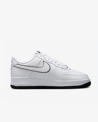 Tenis Nike Air Force 1 '07 Low White Black Outline Swoosh