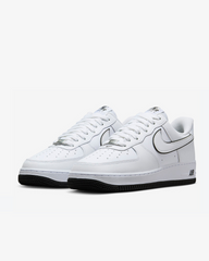 Tenis Nike Air Force 1 '07 Low White Black Outline Swoosh