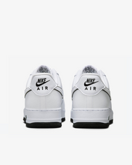 Tenis Nike Air Force 1 '07 Low White Black Outline Swoosh