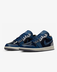 Tenis Nike Jordan 1 Low SE Craft Obsidian French Blue Ashen Slate White