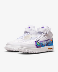 Tenis Nike Air Force 1 Mid Off-White Graffiti White
