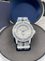 Reloj Blancpain x Swatch Scuba Fifty Fathoms Antarctic Ocean SO35S100 Original
